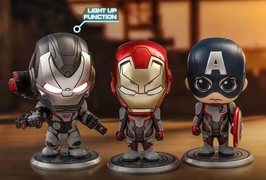 Cosbaby Figures - Avengers: Endgame - Team Suit Set Iron Man, Captain America & War Machine