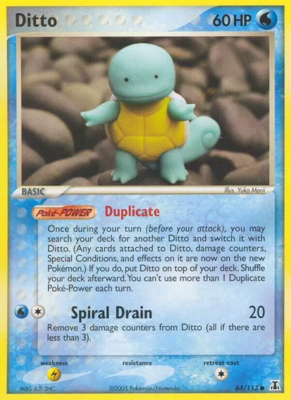 Ditto (Squirtle) - EX Delta Species Pokémon card 64/113
