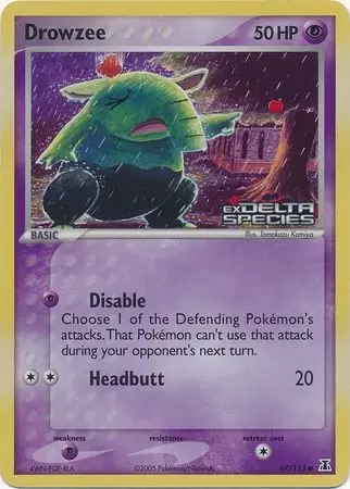 EX Delta Species - Drowzee Holo Logo