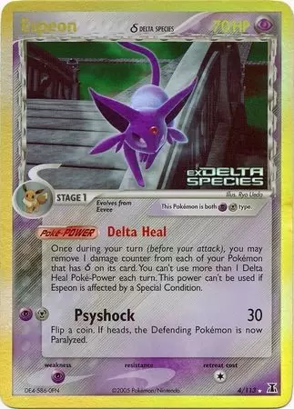 EX Delta Species - Espeon Holo Logo