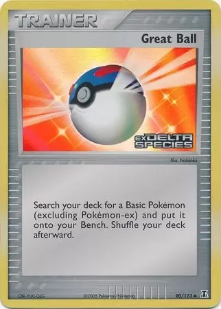 EX Delta Species - Great Ball Holo Logo