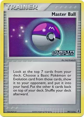 EX Delta Species - Master Ball Holo Logo