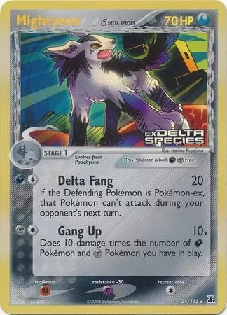 EX Delta Species - Mightyena Holo Logo
