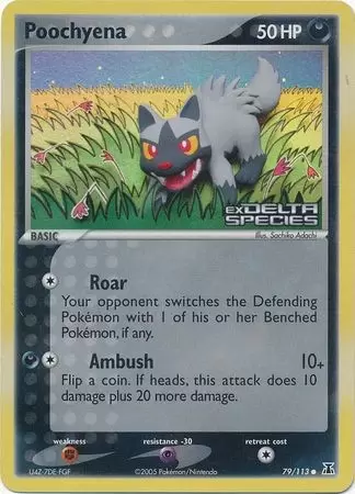 EX Delta Species - Poochyena Holo Logo