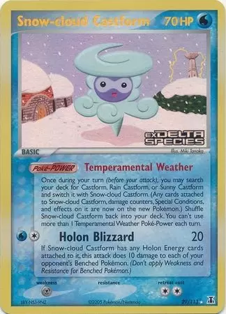 EX Delta Species - Snow-cloud Castform Holo Logo