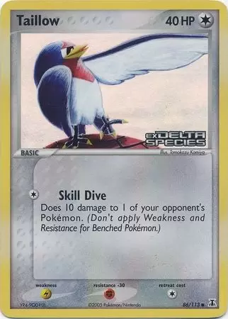EX Delta Species - Taillow Holo Logo