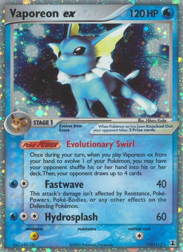 EX Delta Species - Vaporeon ex