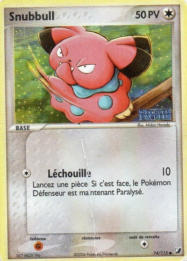 EX Forces cachées - Snubbull holographique Logo