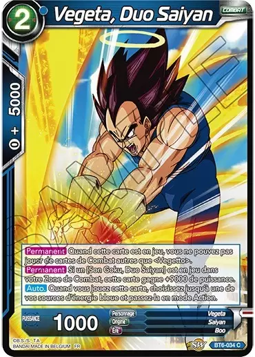 Destroyer Kings [BT6] - Vegeta, Duo Saiyan