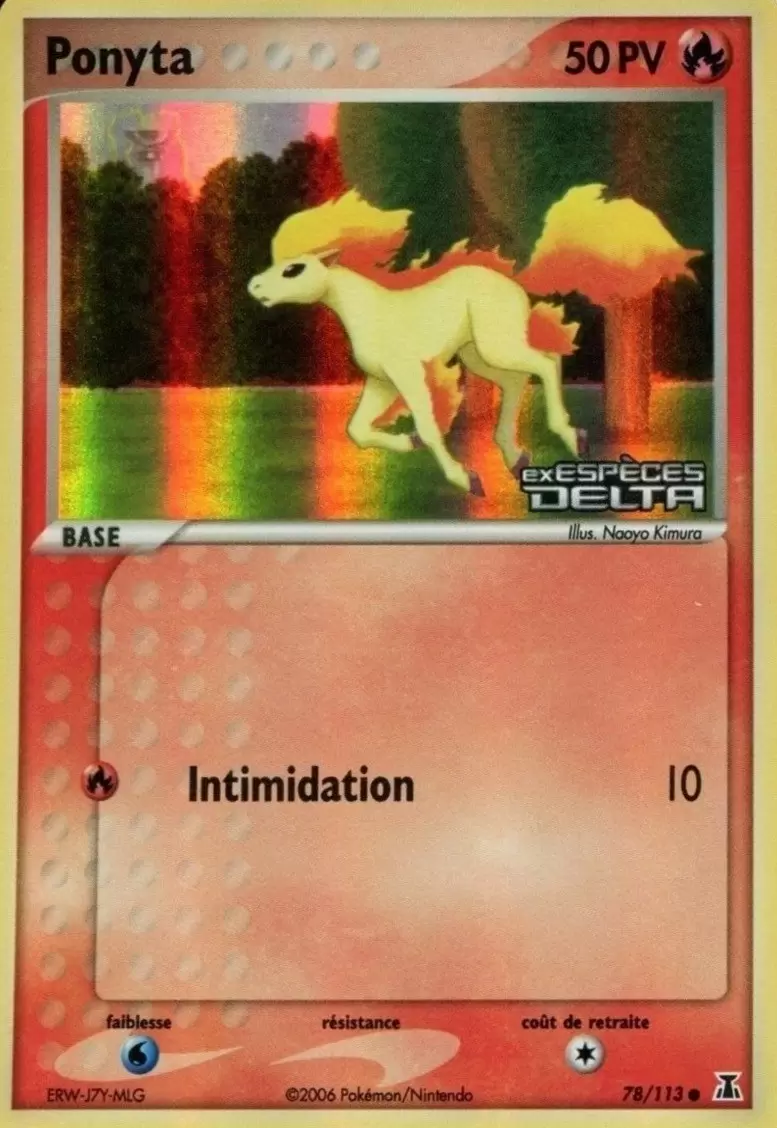 EX Espèce Delta - Ponyta holographique Logo