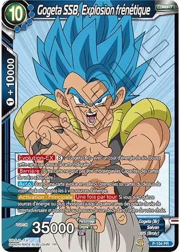Dragon Ball Super Carte Promo FR - Gogeta SSB, Explosion frénétique