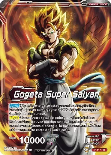Dragon Ball Super Carte Promo FR - Gogeta Super Saiyan // Gogeta SSB, Fusion transcendante