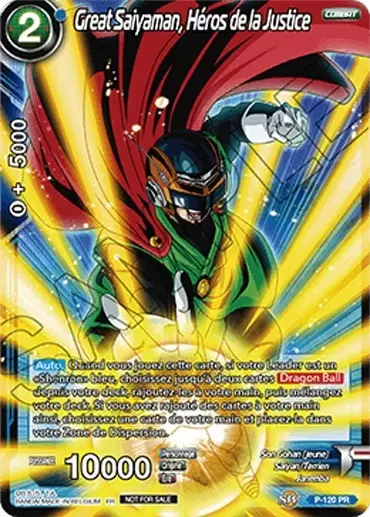 Dragon Ball Super Carte Promo FR - Great Saiyaman, Héros de la Justice