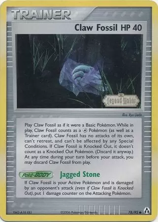 EX Legend Maker - Claw Fossil Holo Logo