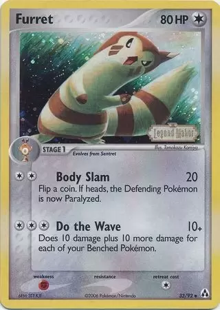 EX Legend Maker - Furret Holo Logo