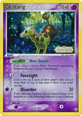 EX Legend Maker - Girafarig Holo Logo