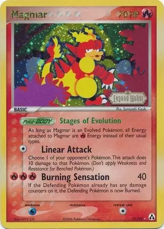 EX Legend Maker - Magmar Holo Logo