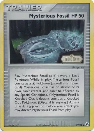 EX Legend Maker - Mysterious Fossil Holo Logo