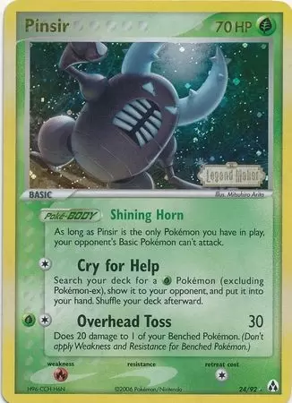 EX Legend Maker - Pinsir Holo Logo
