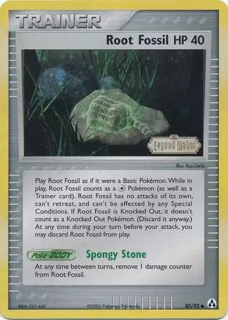 EX Legend Maker - Root Fossil Holo Logo