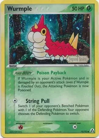 EX Legend Maker - Wurmple Holo Logo