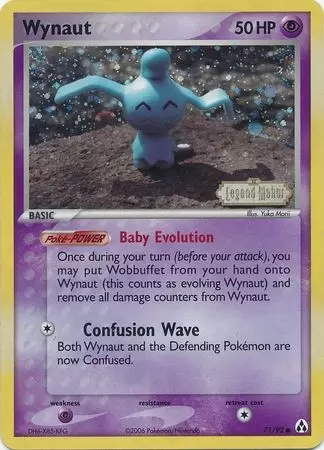 EX Legend Maker - Wynaut Holo Logo