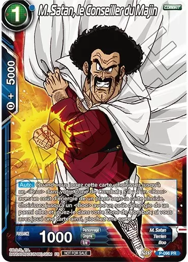 Dragon Ball Super Carte Promo FR - M. Satan, le Conseiller du Majin