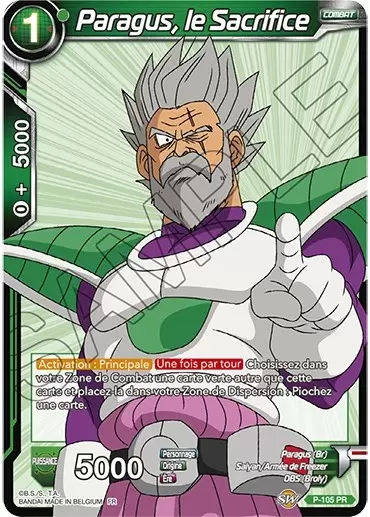 Dragon Ball Super Carte Promo FR - Paragus, le Sacrifice