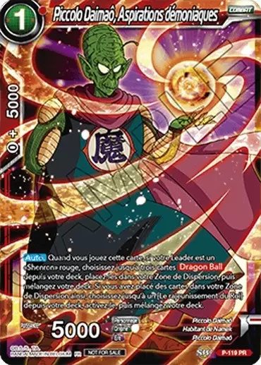 Dragon Ball Super Carte Promo FR - Piccolo Daimaô, Aspirations démoniaques