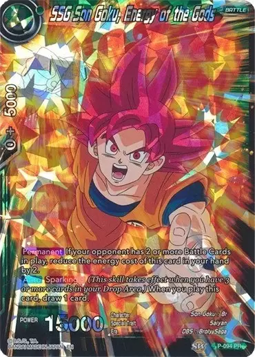 Dragon Ball Super Carte Promo FR - Son Goku SSG, Énergie des Dieux
