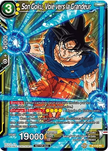 Dragon Ball Super Carte Promo FR - Son Goku, Voie vers la Grandeur