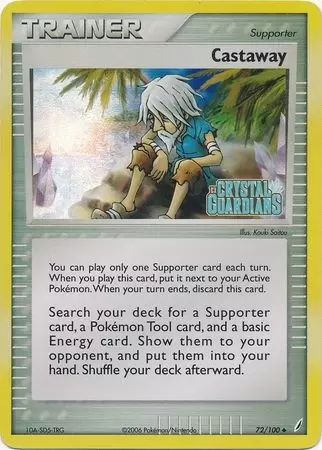 EX Crystal Guardians - Castaway Holo Logo