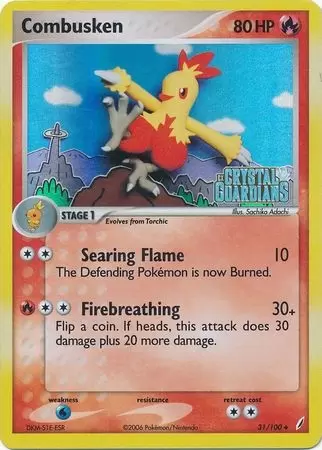 EX Crystal Guardians - Combusken Holo Logo