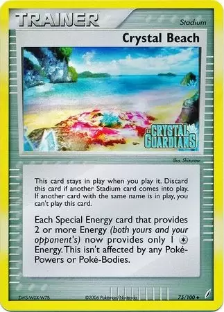 EX Crystal Guardians - Crystal Beach Holo Logo