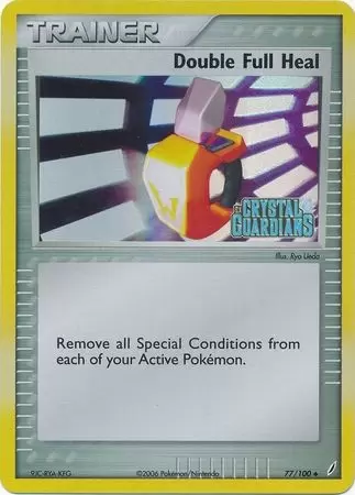 EX Crystal Guardians - Double Full Heal Holo Logo