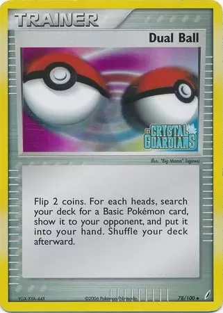 EX Crystal Guardians - Dual Ball Holo Logo