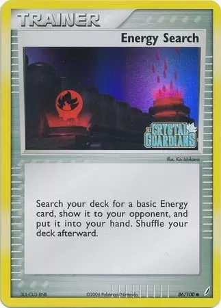 EX Crystal Guardians - Energy Search Holo Logo