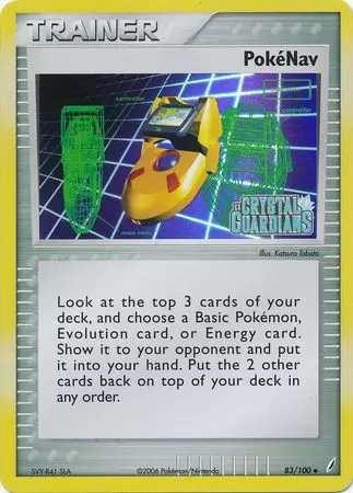 EX Crystal Guardians - PokéNav Holo Logo
