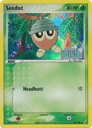 EX Crystal Guardians - Seedot Holo Logo