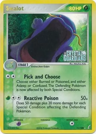 EX Crystal Guardians - Swalot Holo logo