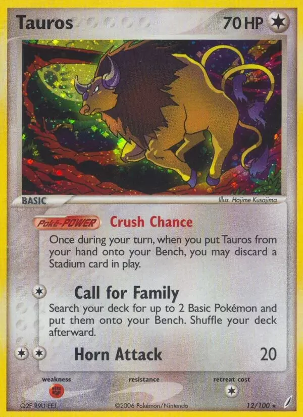 EX Crystal Guardians - Tauros Holo