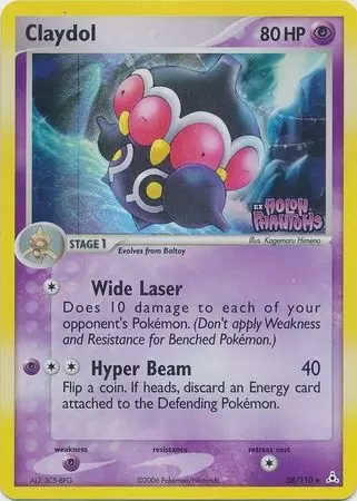 EX Holon Phantoms - Claydol Holo Logo