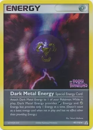 EX Holon Phantoms - Dark Metal Energy Holo Logo
