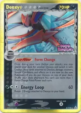 EX Holon Phantoms - Deoxys Holo Logo