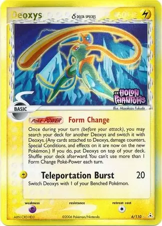 EX Holon Phantoms - Deoxys Holo Logo