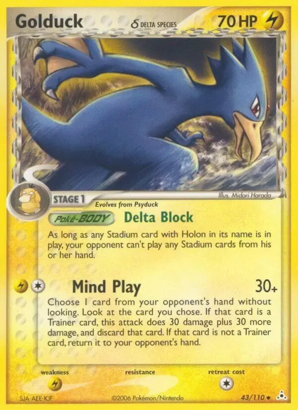 EX Holon Phantoms - Golduck