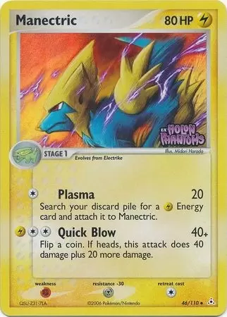 EX Holon Phantoms - Manectric Holo Logo