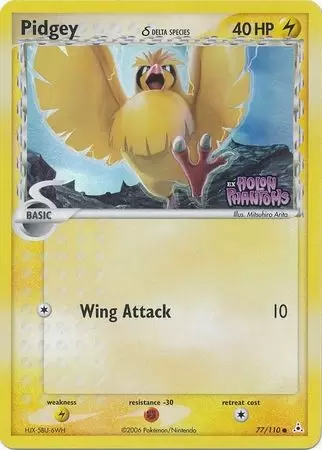 EX Holon Phantoms - Pidgey Holo Logo