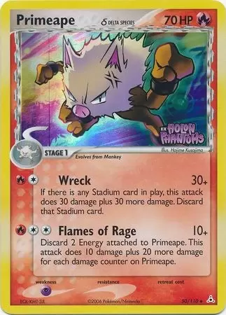 EX Holon Phantoms - Primeape Holo Logo