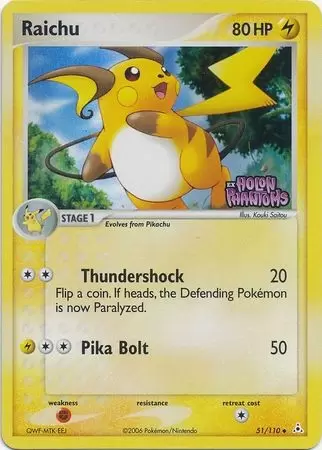 EX Holon Phantoms - Raichu Holo Logo